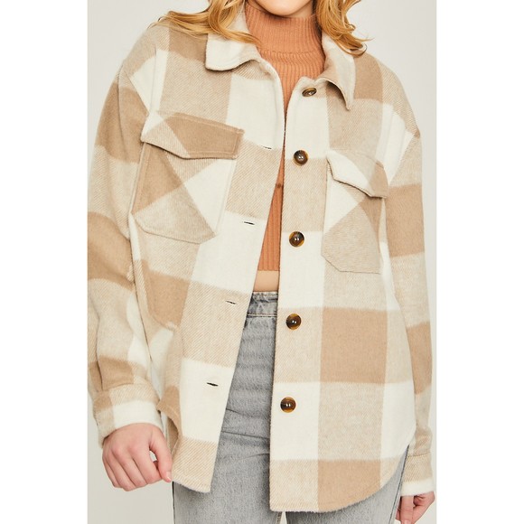 Woven Yarn Dye Bust Pocket Jacket - Picture 5 of 9